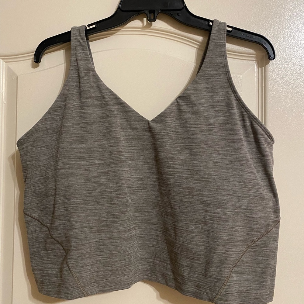 Lululemon gray align tank size 16